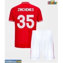 Nottingham Forest Oleksandr Zinchenko #35 Heimtrikotsatz Kinder 2025-26 Kurzarm (+ Kurze Hosen)